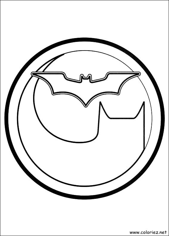 Coloriage de Batman à imprimer !