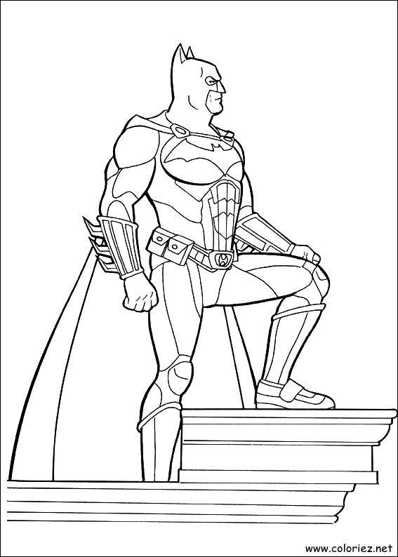 Coloriage de Batman à imprimer !