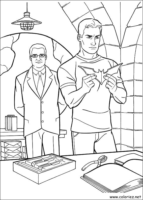 Coloriage de Batman à imprimer !