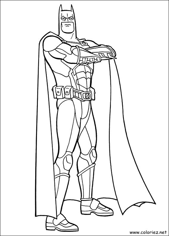 Coloriage de Batman à imprimer !