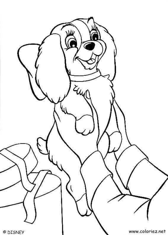 Coloriage de Lady à imprimer