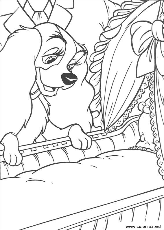 Coloriage de Lady à imprimer