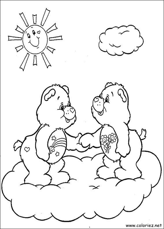 Coloriage de Bisounours à imprimer !
