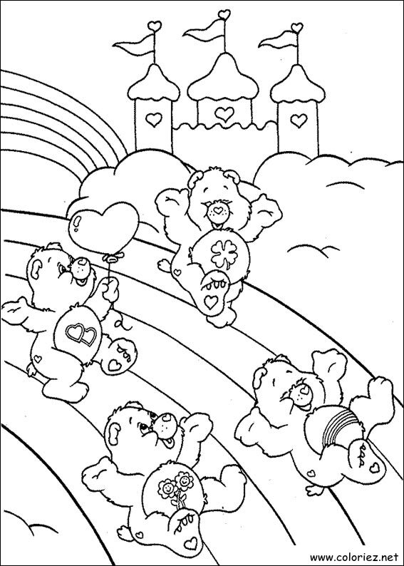 Coloriage de Bisounours à imprimer !