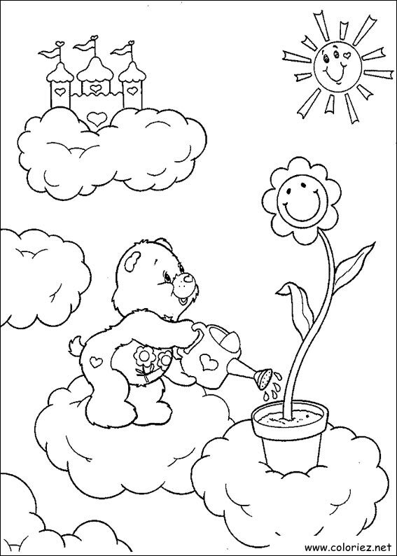 Coloriage de Bisounours à imprimer !