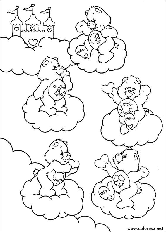 Coloriage de Bisounours à imprimer !