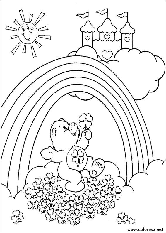 Coloriage de Bisounours à imprimer !