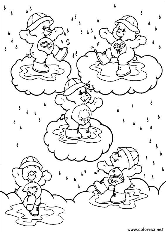 Coloriage de Bisounours à imprimer !