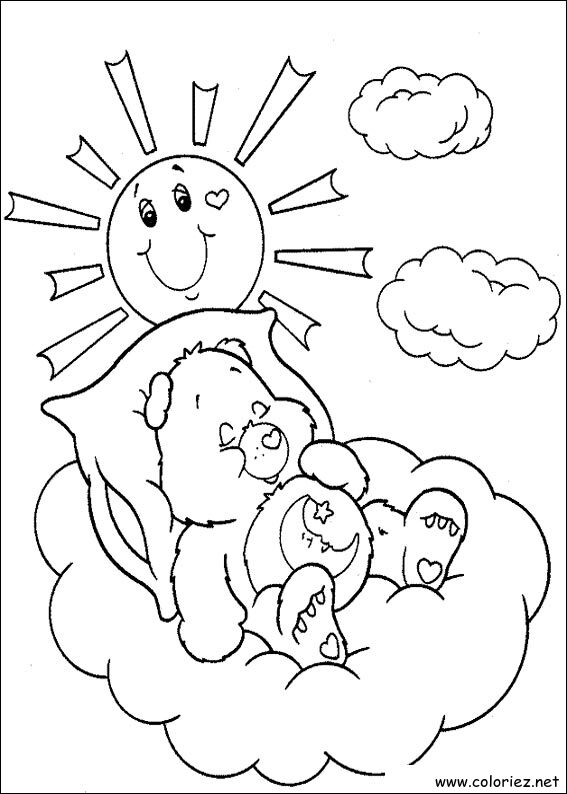 Coloriage de Bisounours à imprimer !