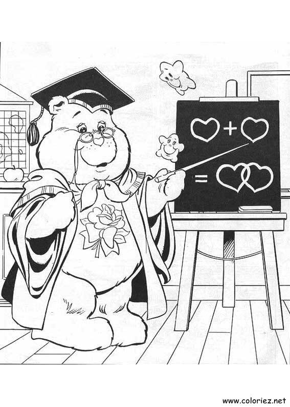 Coloriage de Bisounours à imprimer !