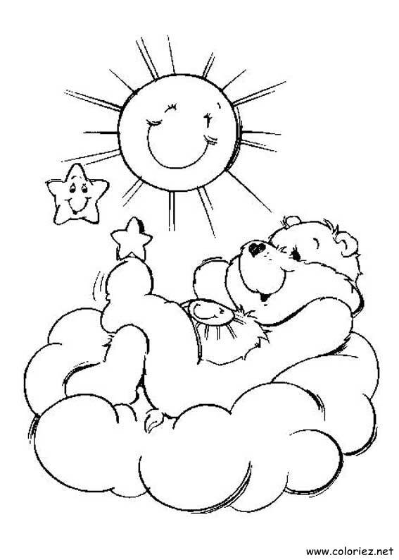 Coloriage de Bisounours à imprimer !