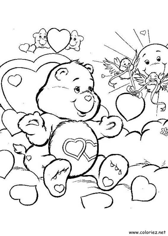 Coloriage de Bisounours à imprimer !