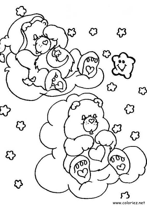 Coloriage de Bisounours à imprimer !