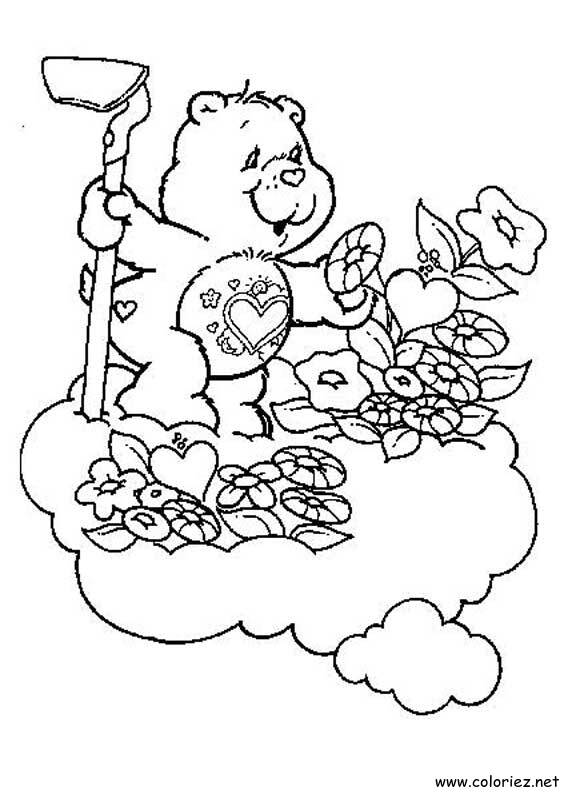Coloriage de Bisounours à imprimer !