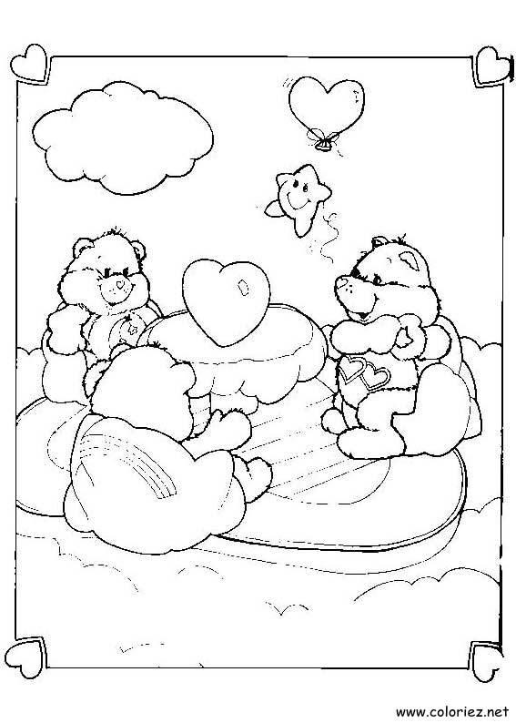 Coloriage de Bisounours à imprimer !