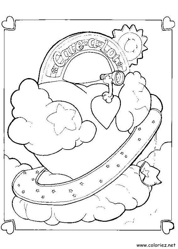 Coloriage de Bisounours à imprimer !