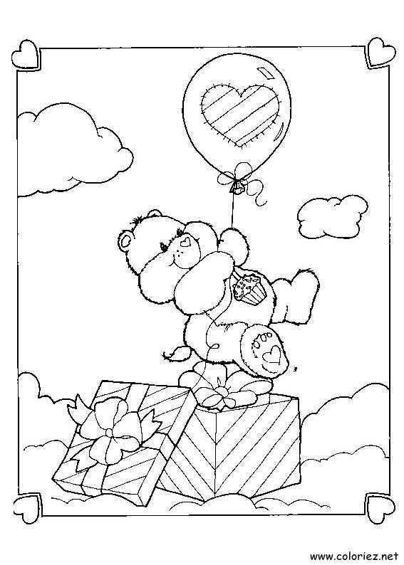 Coloriage de Bisounours à imprimer !