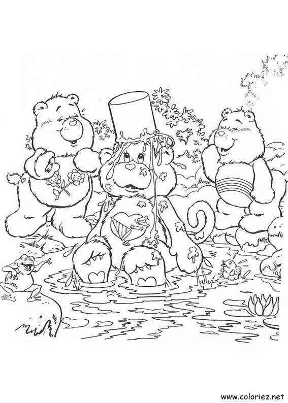 Coloriage de Bisounours à imprimer !