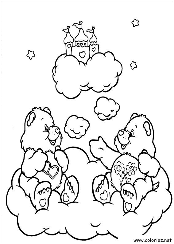 Coloriage de Bisounours à imprimer !