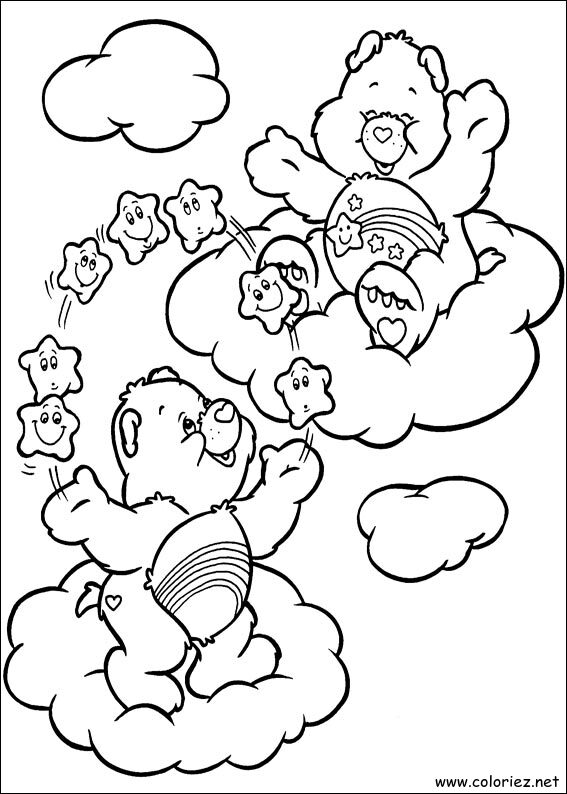 Coloriage de Bisounours à imprimer !