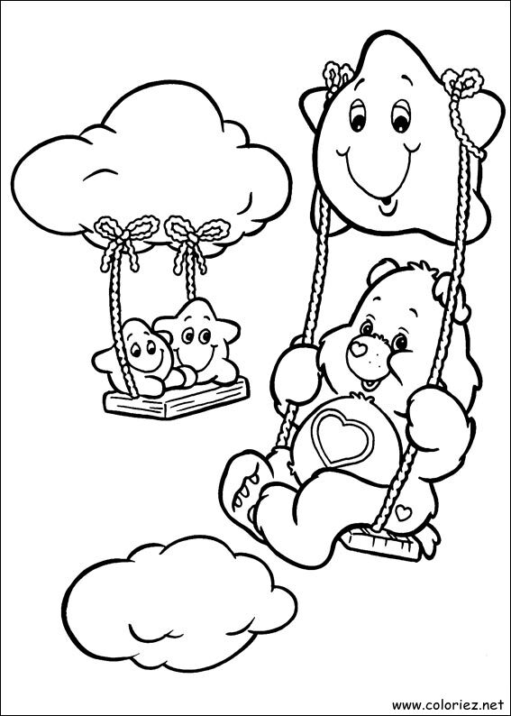 Coloriage de Bisounours à imprimer !