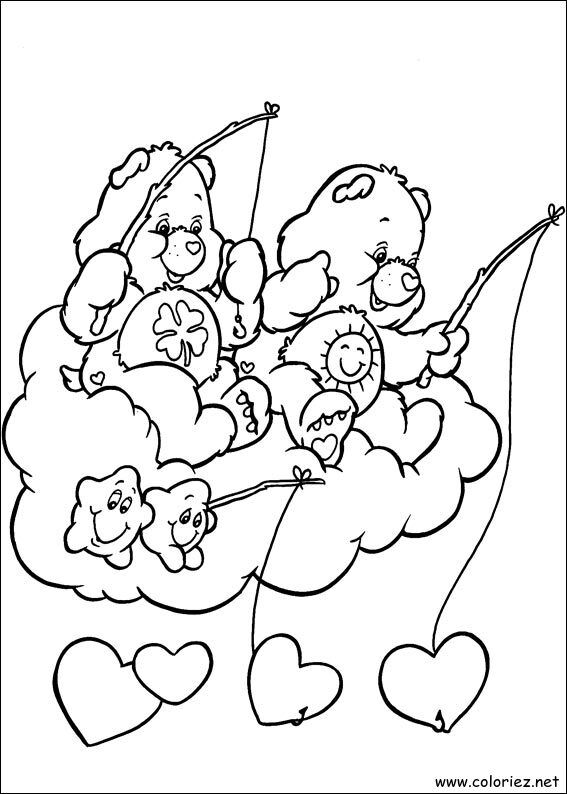 Coloriage de Bisounours à imprimer !