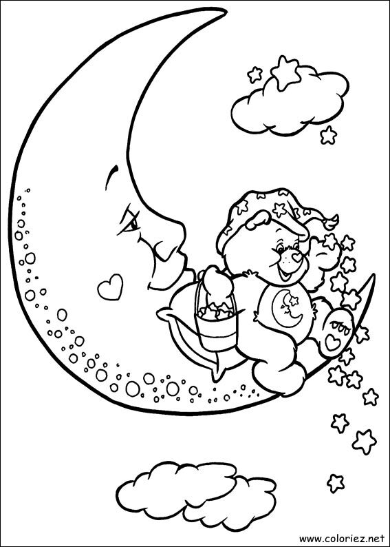 Coloriage de Bisounours à imprimer !