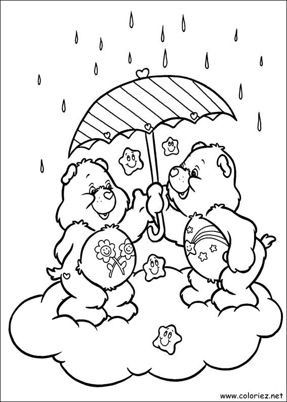 Coloriage de Bisounours à imprimer !