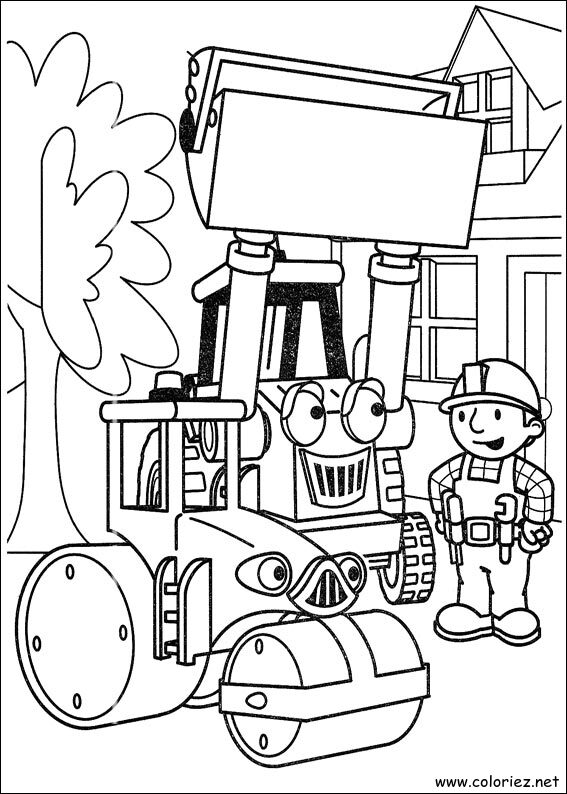 Coloriage de Bob le bricoleur à imprimer !