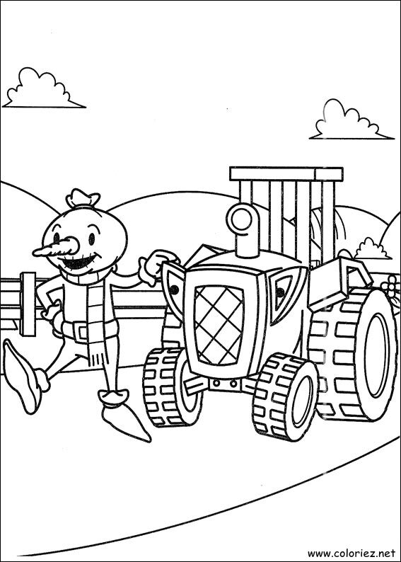 Coloriage de Bob le bricoleur à imprimer !