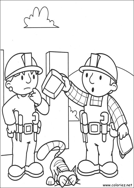 Coloriage de Bob le bricoleur à imprimer !