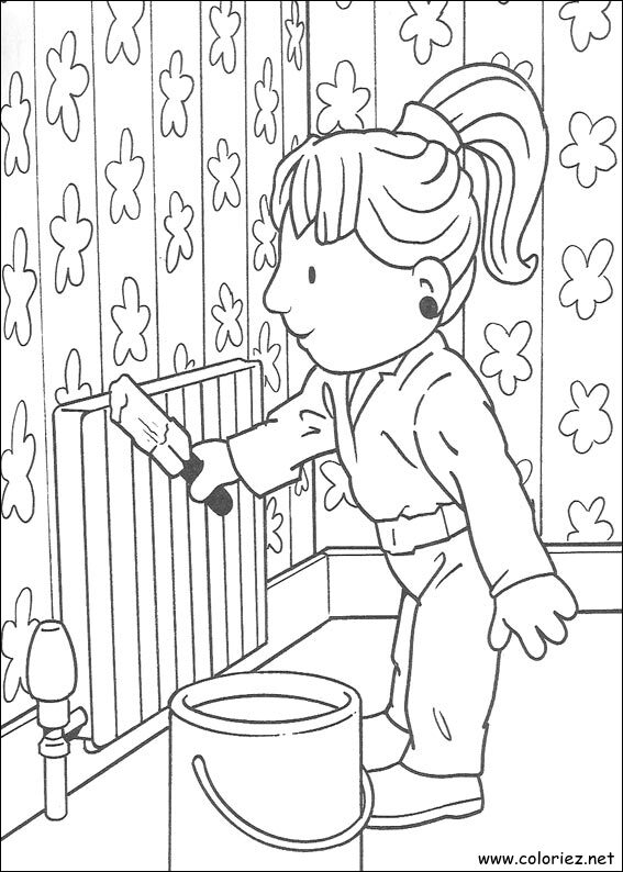 Coloriage de Bob le bricoleur à imprimer !