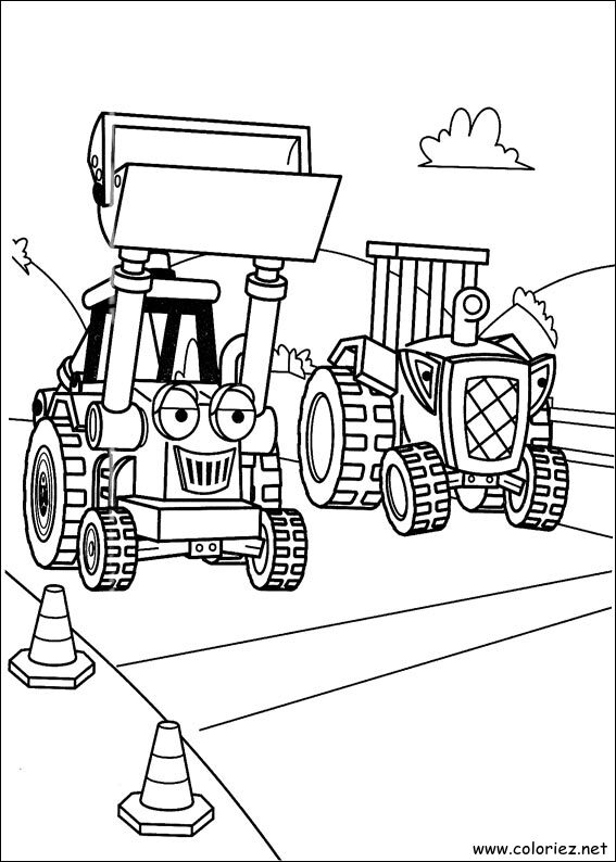 Coloriage de Bob le bricoleur à imprimer !