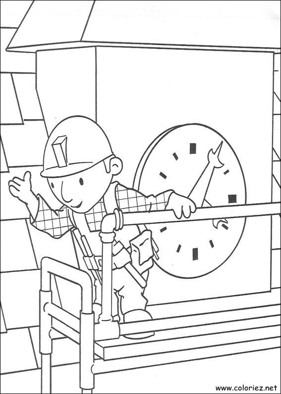 Coloriage de Bob le bricoleur à imprimer !