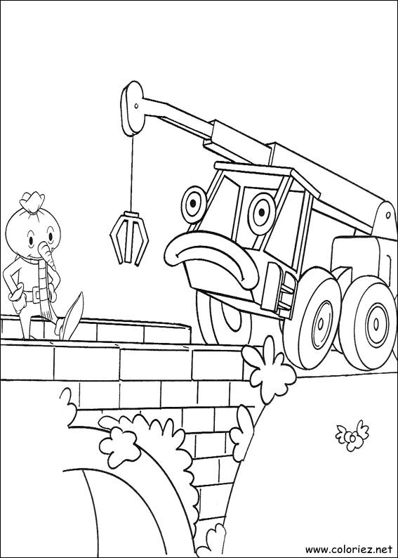 Coloriage de Bob le bricoleur à imprimer !