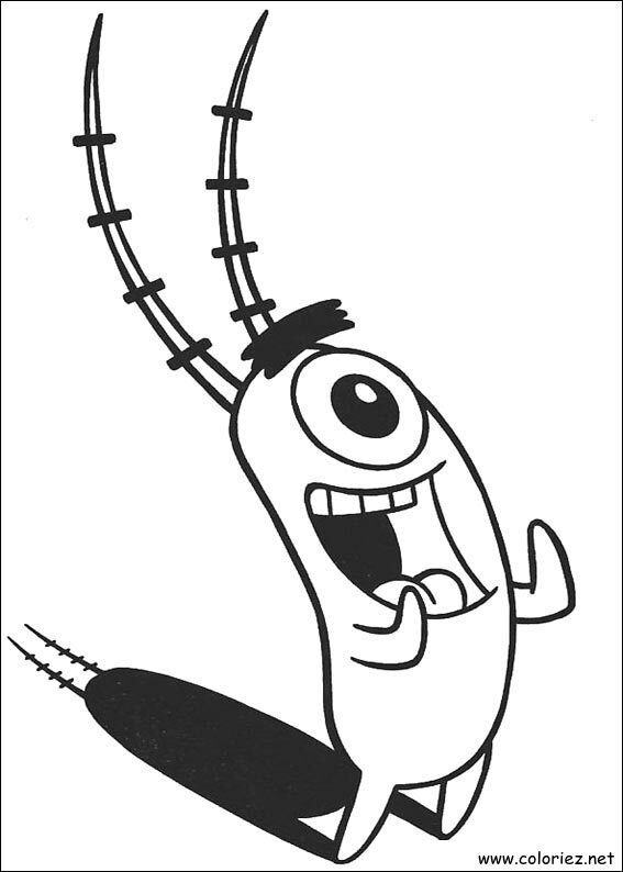 Coloriage de Bob l'éponge à imprimer !