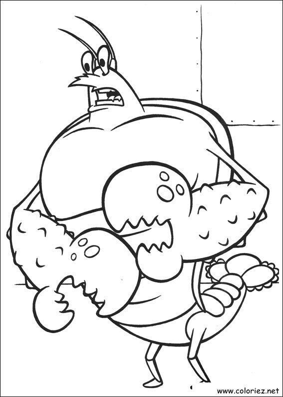 Coloriage de Bob l'éponge à imprimer !