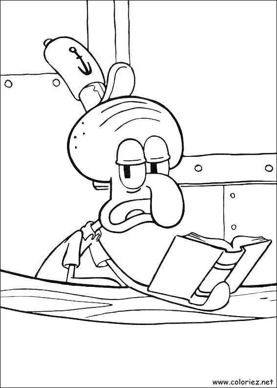 Coloriage de Bob l'éponge à imprimer !