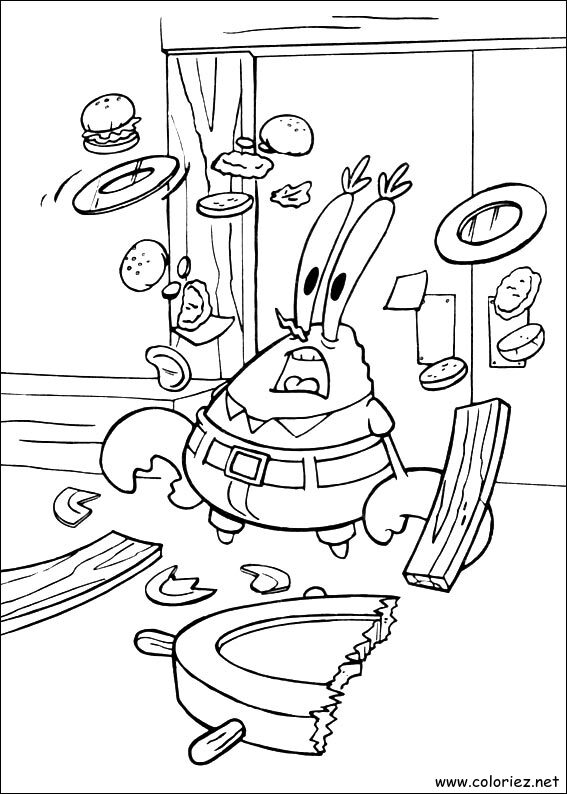 Coloriage de Bob l'éponge à imprimer !