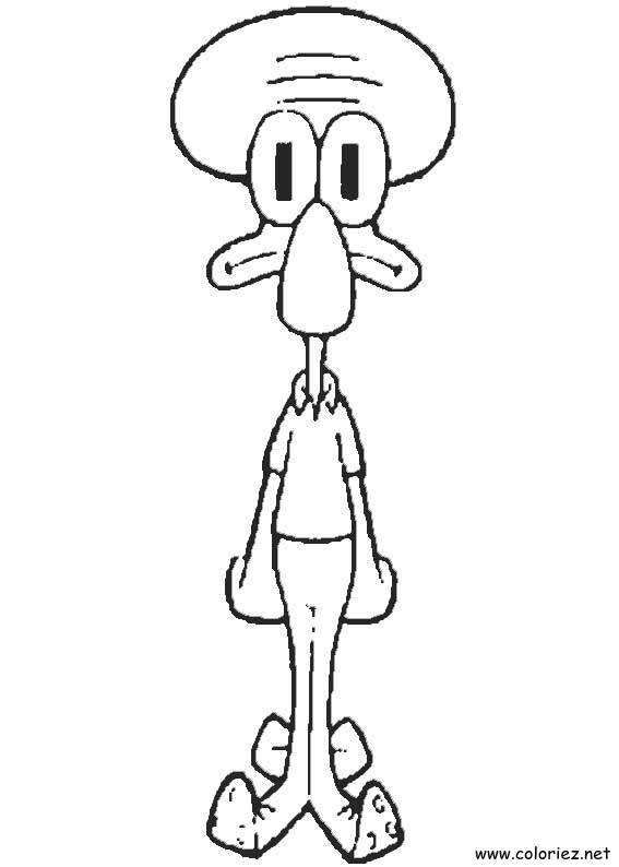 Coloriage de Bob l'éponge à imprimer !