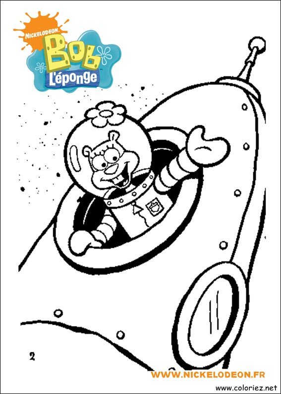 Coloriage de Bob l'éponge à imprimer !