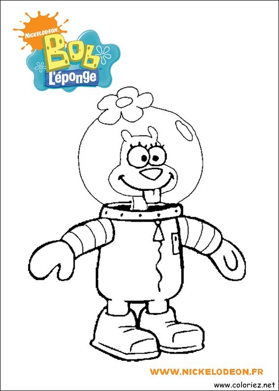 Coloriage de Bob l'éponge à imprimer !
