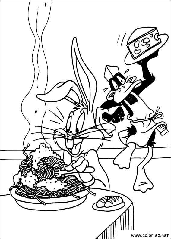 Coloriage de Bugs Bunny à imprimer