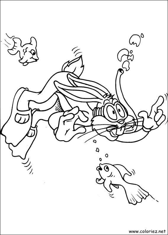 Coloriage de Bugs Bunny à imprimer