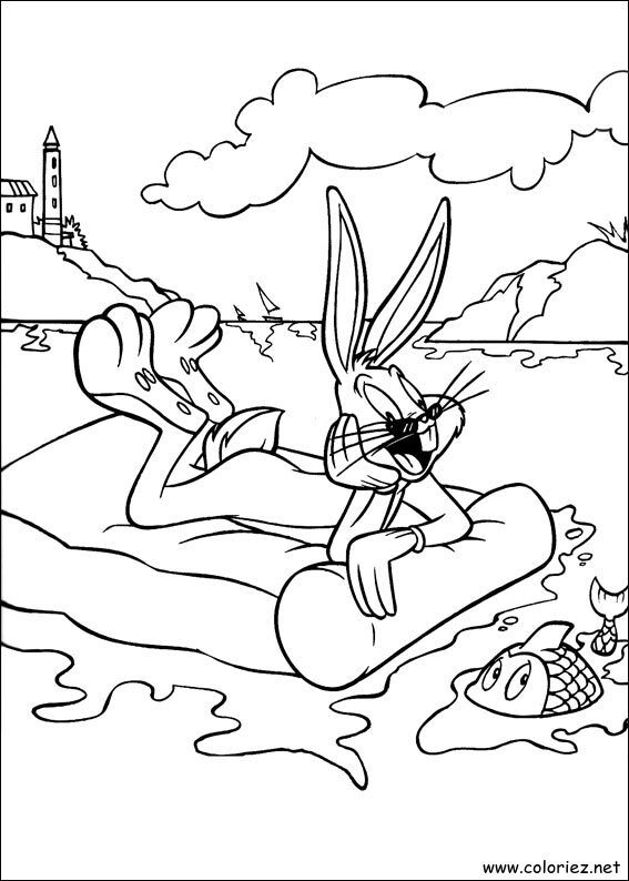 Coloriage de Bugs Bunny à imprimer