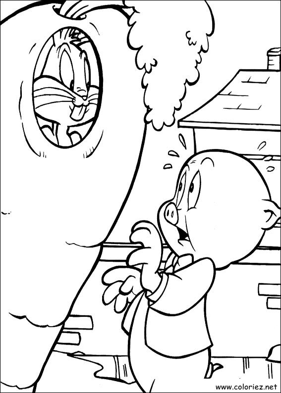 Coloriage de Bugs Bunny à imprimer