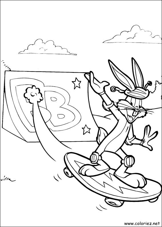 Coloriage de Bugs Bunny à imprimer