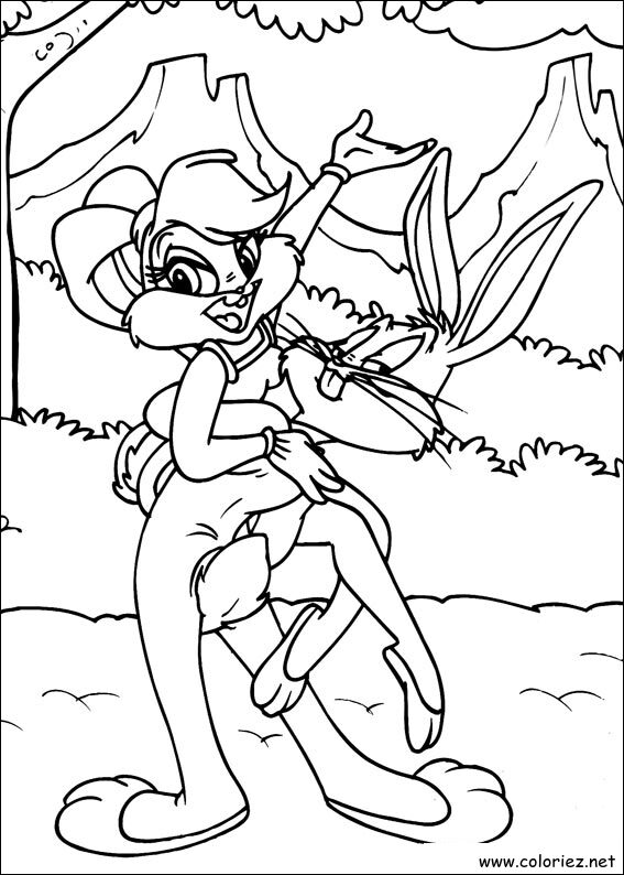 Coloriage de Bugs Bunny à imprimer
