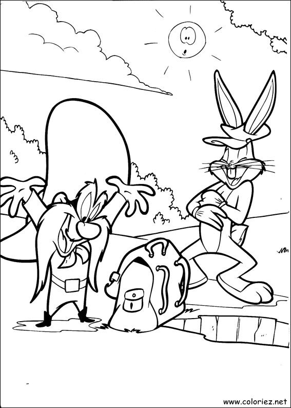 Coloriage de Bugs Bunny à imprimer