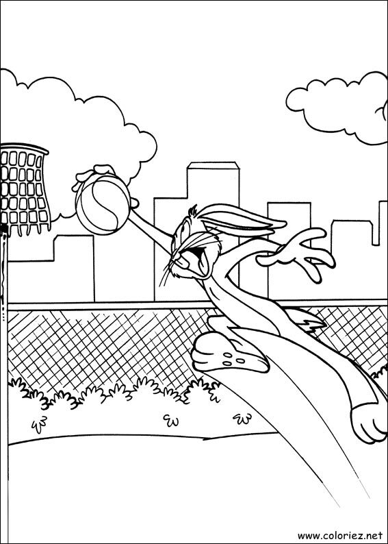 Coloriage de Bugs Bunny à imprimer